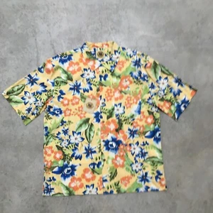 Neu Neu mit Etikett Vintage Pusser's Seidenmischung Blumenmuster Hawaii Herren großer Camp Kragen - Bild 1 von 12