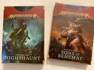Nighthaunt + Sons of Behemat Warscroll Cards 3rd edition Warhammer AOS Brand New - Picture 1 of 3