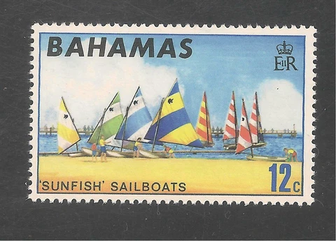 Bahamas #292 (A29) VF MNH - 1969 12c Sunfish Sailboats / Tourism Cover