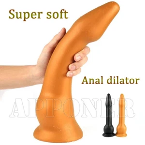 Long Plug Masturbator For Woman Men Massage Suction Plug Adult Toys Sex Toys - Picture 1 of 32
