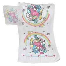 Vintage Care Bears 1980s Towel Washcloth Fabric Lot *Flaws* Bedtime Bear Terry!