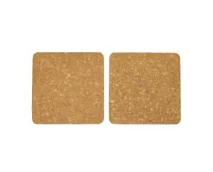 Set of 2 Cork Mats . Useful In The Kitchen . 19cm (L) x 19cm (W) x 1cm (D) . - Picture 1 of 4