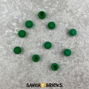 LEGO 4073 Plate, Round 1 x 1 - GREEN (10pcs)