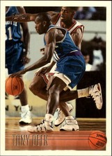 1996-97 Topps Charlotte Hornets Basketball Card #155 Tony Delk Rookie