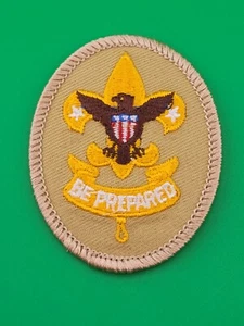 Erstklassige Uniform hellbraun Patch Kunststoffrückseite BSA Pfadfinder Amerikas NEU - Bild 1 von 2