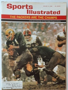 1966 JIM TAYLOR GREEN BAY PACKERS ARE NFL CHAMPS SPORTS ILLUSTRATED EXCELLENT - Picture 1 of 2