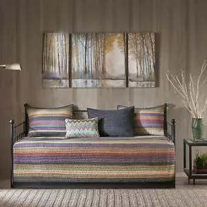Daybed Cover Double Sided Quilting Casual Design All Season Bedding Set with Bed - Picture 1 of 10