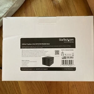 Startech HSB4SATSASBA 4 Drive Trayless 3.5 SATA/SAS Mobile Rack - Zdjęcie 1 z 3