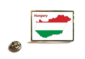 UNGARN UNGARISCHE FLAGGE KARTE ANSTECKNADEL ABZEICHEN KRAWATTENNADEL GESCHENK - Bild 1 von 1