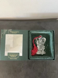 MARQUIS WATERFORD CRISTAL AMERICANO SANTA Ornamento 1º en Serie Alemania Caja - Imagen 1 de 9