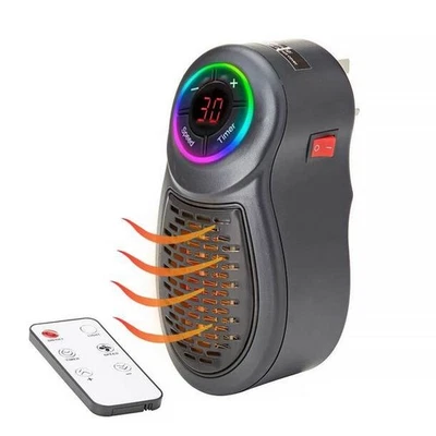 Easylife GoHeater Duo Plug-In Electric Heater & Night-Light | Remote Timer UK - Image 1 of 4