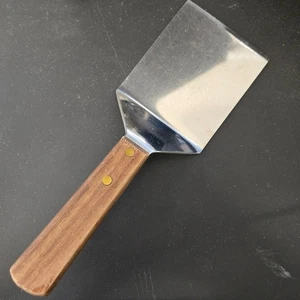 Vtg R.H. Forschner Stainless Steel Turner Spatula Wood Handle Japan Grill Tool - Picture 1 of 9