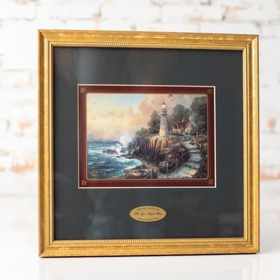 Thomas Kinkade“Let Your Light Shine”收藏家协会1998年带框艺术印刷品 — 第 1/4 张图片