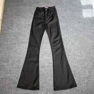 Twisted Heart Edikted Flare Pants Women's XS High Waisted Coated Pants Archive - Picture 1 of 7