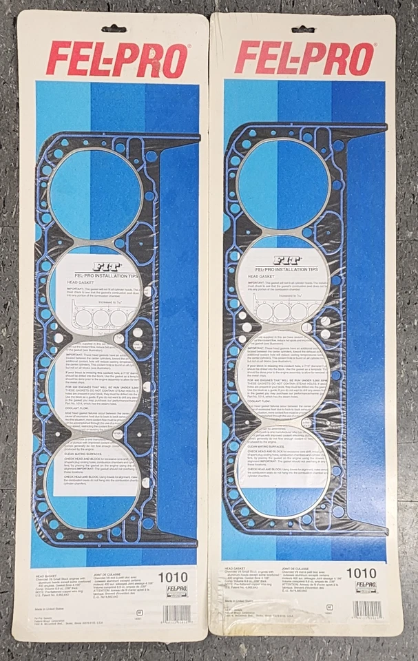 Engine  Head Gasket Fel-Pro 1010 Pair Foto 1 de 2