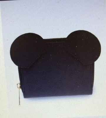 Cartera Loungefly Disney Mickey Mouse Silueta Orejas Cremallera BoxLunch Exclusiva Nueva con Etiquetas Foto 1 de 4