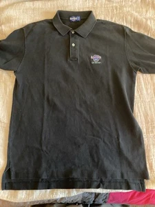 Vintage Black Hard Rock Cafe Los Angeles Polo Size L Tshirt - Picture 1 of 3