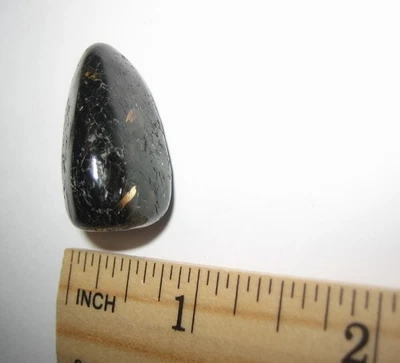 1.15" RARE TUMBLED POLISHED GENUINE AUTHENTIC NUUMMITE STONE GREENLAND 16.2grams - Image 1 of 4