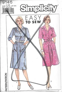 Vintage Plus Size Easy to Sew Simplicity Pattern #9146-Misses Dress-Sizes 16-24 - Picture 1 of 1