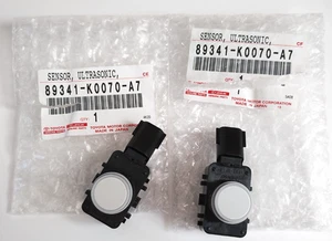 Set of 2/ Toyota Lexus Parking Sensor Ultrasonic 89341-K0070-A7 089 White Pearl - Bild 1 von 14