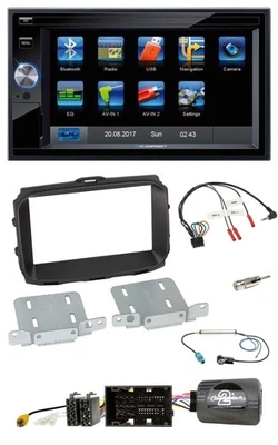 Blaupunkt 2DIN Bluetooth TMC USB Lenkrad SD Navigation für Alfa Giulietta 2013-2 - Bild 1 von 4
