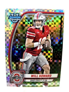 2024 Bowman University Chrome - Will Howard #182 X-Fractor (RC) - Bild 1 von 6