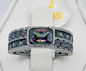 Bomb Party June 2025 A Delicate Gaze RG92639 Alexandrite Hematite Plate Ring 7 2 - Picture 1 of 5