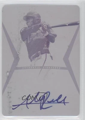 2012 Leaf Ultimate Draft Printing Plate Magenta 1/1 Addison Russell Auto 1j2 - Image 1 of 3
