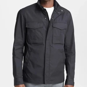 Theory 'Yost N Fuel' Cargo Pocket Utility Jacket M Navy Minimalist Simple Modern - Picture 1 of 15