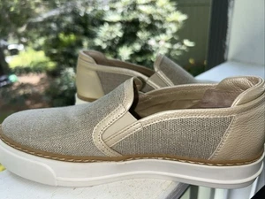 M. Gemi Womens Beige/khaki Loafers Sneakers Shoe Sz 37 US 6.5-7 NWOT - Picture 1 of 14