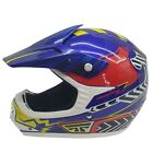 Kylin KY-B07 Youth MX Off-Road Helmet Motocross Full Face Blue Yellow Size XL