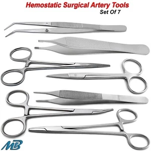 Hemostatic Surgical Artery Halstead Forceps-Atraumatic Tissue Pliers-Scissors CE - Picture 1 of 13