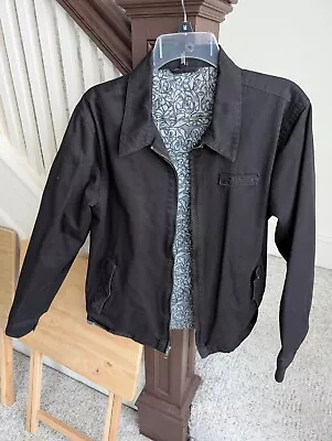 RVCA Jacket Mens M Black Work Jacket Coat Full Zip Up YKK - Image 1 of 4