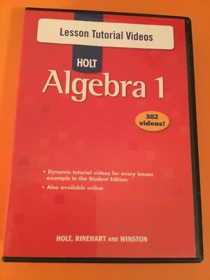 Holt Algebra 1 Lesson Tutorial Videos CD-ROM 4 Disc Set - Image 1 of 2