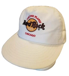 Vintage Hard Rock Cafe Hat Chicago Save the Planet Baseball Ball Cap - Picture 1 of 4