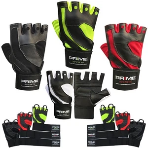 Guanti Prime Senza Dito Palestra Sollevamento Pesi Allenamento Fitness Body Building 117 - Foto 1 di 22