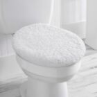 Basic Multiple Color Polyester 19x22 Toilet Lid, Universal Cover Stain Resistant