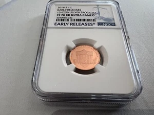 2016-S LINCOLN CENT E.R. "NGC PF70 RD ULTRA CAMEO BLAUES ETIKETT ""TOP POP ONLY 215" - Bild 1 von 4