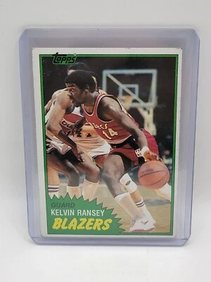 1981 Topps Basketball Kelvin Ransey Blazers Card 88 - Image 1 of 2
