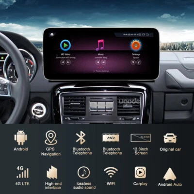 12.3inch Android Screen Upgrade GPS for Mercedes Benz G class G63 2012-2016 - Image 1 of 4
