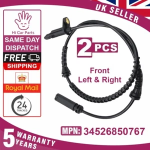 Front ABS Sensor for BMW 2 Series F45 F44 X1 F48 X2 F39 Mini 34526850767 2pcs - Picture 1 of 3