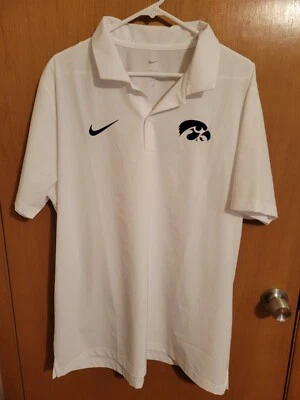 Iowa Hawkeyes Nike Men's Polo Shirt White Size XL - Image 1 of 4