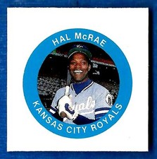 1984 Fun Foods Proof HAL McRAE (Kansas City Royals) ex-mt
