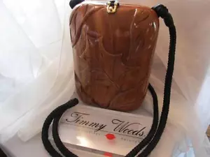 Borsa Timmy Woods of Beverly Hills design classico foglia legno di acacia - Foto 1 di 10