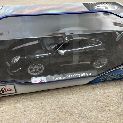 NUEVO Maisto Edición Especial Escala 1:18 Porsche 911 GT3 RS Negro Foto 1 de 4