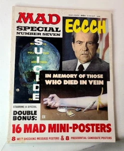 MAD Magazin 1972 Special 7 komplett mit Miniplakaten Heroine Suicide Nixon - Bild 1 von 4