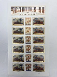 Panel de estampillas Forever Transcontinental Railroad 2019 #5378-5380 de 18 MNH - Imagen 1 de 3