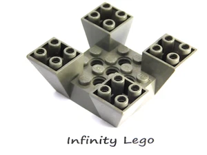 LEGO Viejo Gris Claro Ladrillo Pendiente 6 x 6 x 2, 65° Invertido Cuádruple (30373) - x1 - Imagen 1 de 1