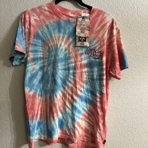 ¡Nuevo! Camiseta Billabong Budweiser El Rey de las Cervezas Camiseta Tie Dye Para Hombre Pequeña S - Imagen 1 de 6