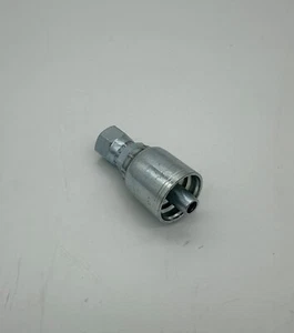 FJX-06-06 (50 Pack) Crimp Fittings 3/8" Hose x 3/8" JIC Female Swivel - Picture 1 of 4